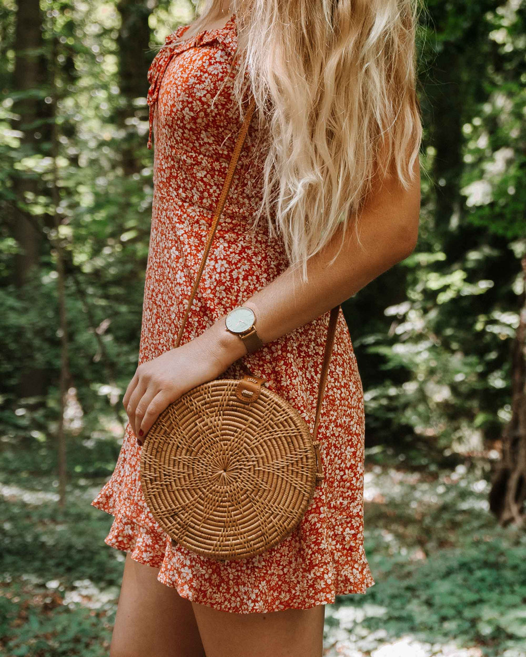 Circle rattan bag online