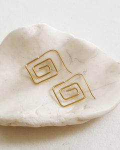 Spiral of Gold Earrings