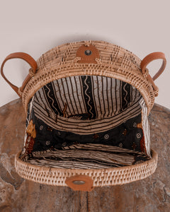 Round Rattan Bag, Wicker Bag, Round Straw Purse, Circle Bag, Crossbody Bags for Women, Bali Bag, Leather Bag, Mothers Day Gifts for Her