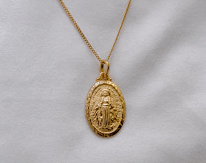 Saint of the Seas Pendant Necklace Gold