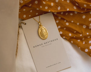 Saint of the Seas Pendant Necklace Gold