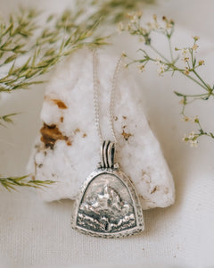 Matterhorn Mountain Necklace Silver