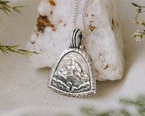 Matterhorn Mountain Necklace Silver